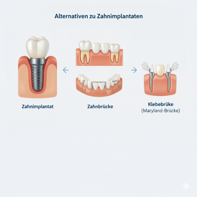 Alternativen zu Zahnimplantaten Alternativen zu Zahnimplantaten